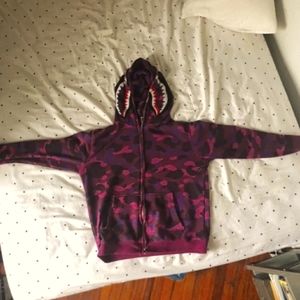 Purple Bape hoodie